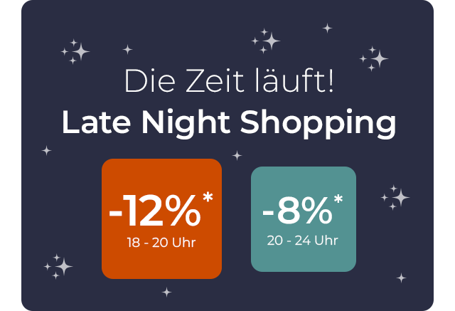 Nur heute: -12%* oder -8%*
