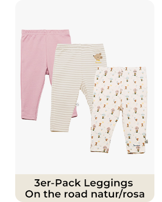 Bornino - On The Road 3er-Pack Leggings On the road natur/rosa