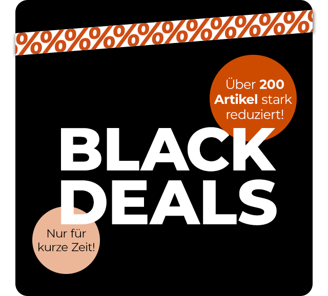Black Deals - Nur für kurze Zeit: Über 200 Artikel stark reduziert!