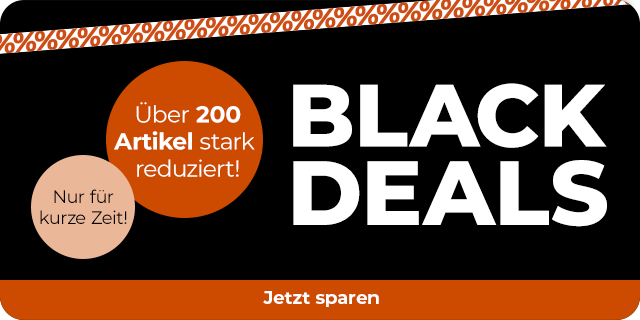 Black Deals - Nur für kurze Zeit: Über 200 Artikel stark reduziert!