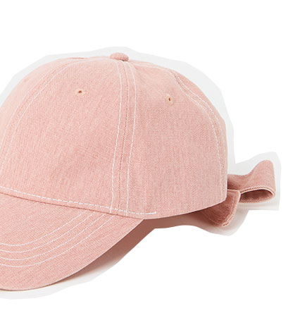 Light Pink Bow Cap Hat