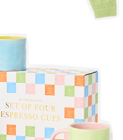 Elio Ceramic Espresso Cups Set of Four