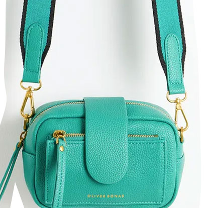 Cora Peacock Green Crossbody Bag