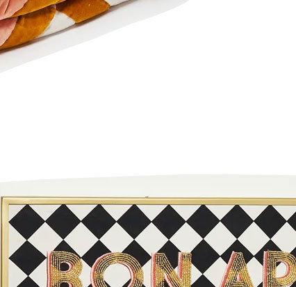 Bon Appetite Beaded Framed Wall Art