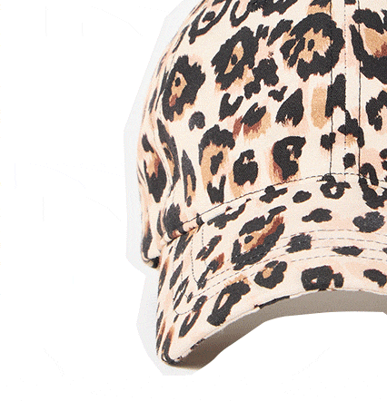 Brown Leopard Print Cap