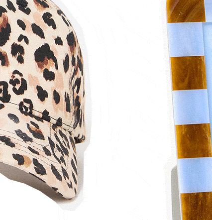 Brown Leopard Print Cap