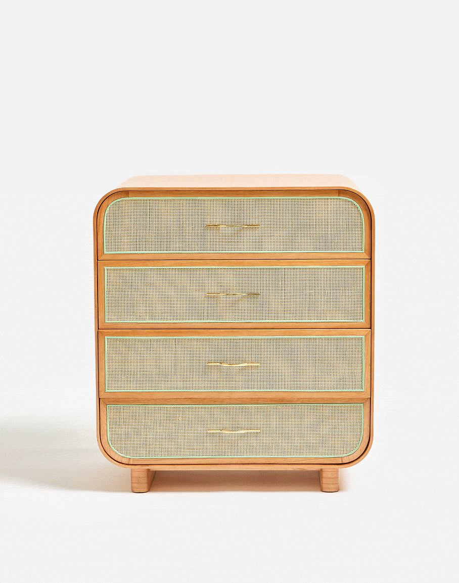 Sabina Mindi Wood Chest of Drawers
