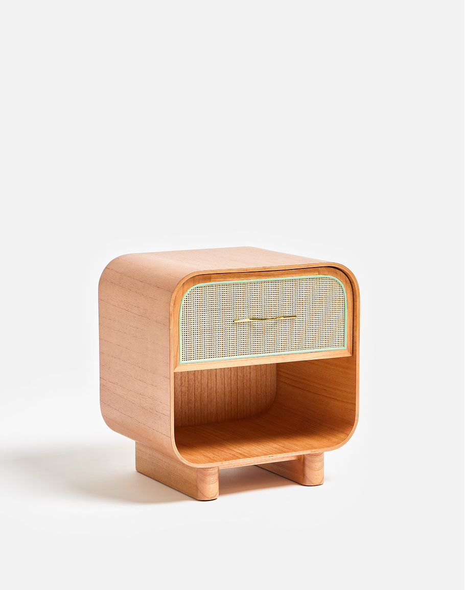 Sabina Mindi Wood Bedside Table