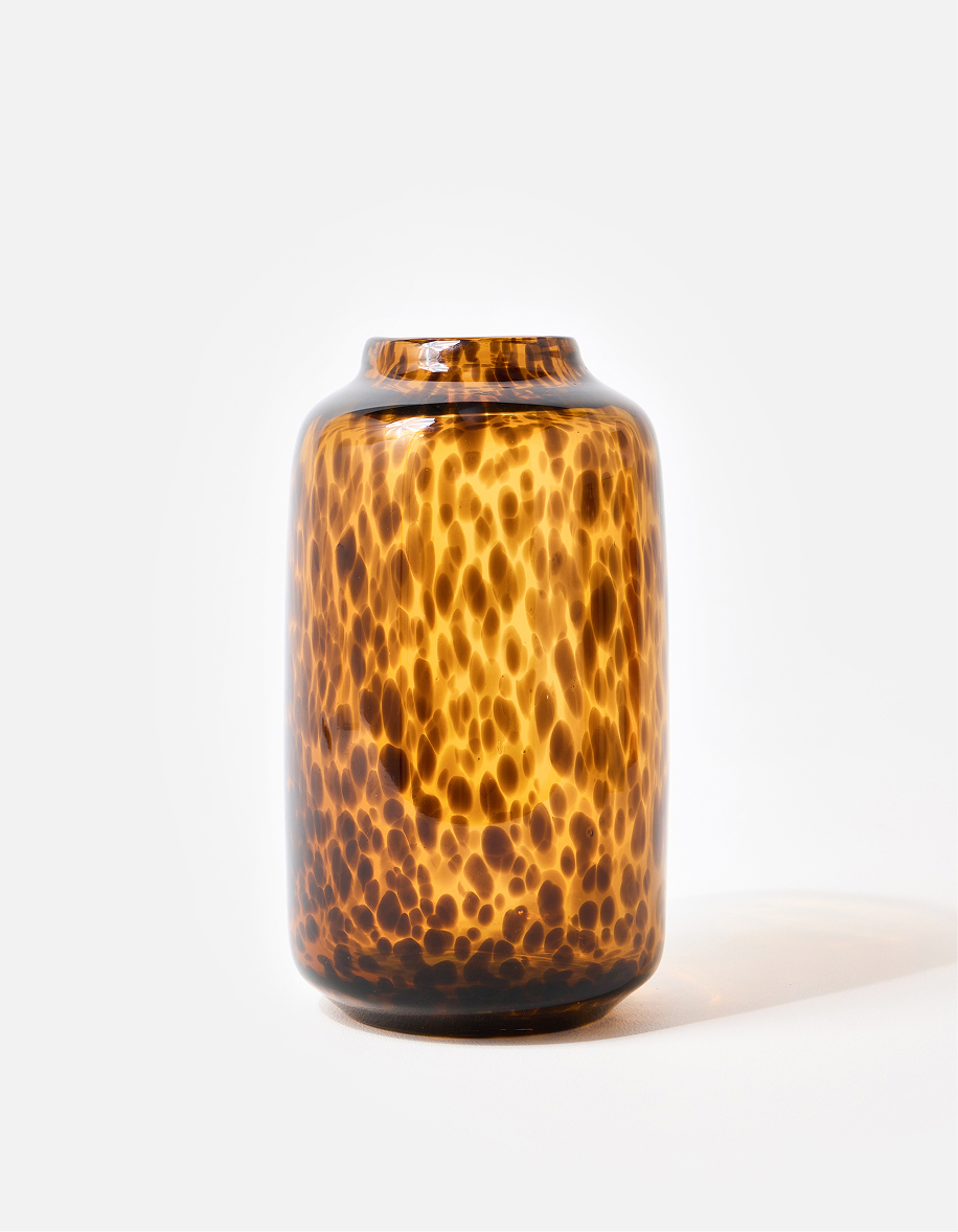 Padera Brown Speckle Glass Vase