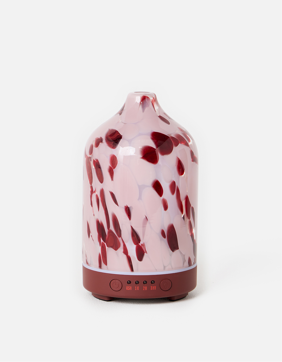 Pink & Burgundy Confetti Glass Electric Aroma Diffuser
