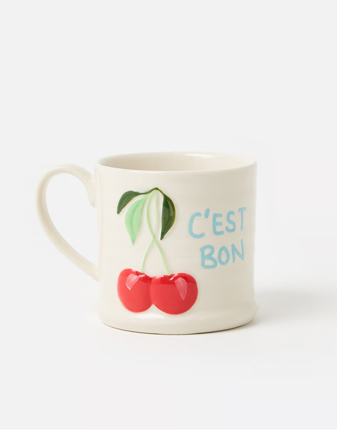 C'est Bon Cherry Ceramic Mug