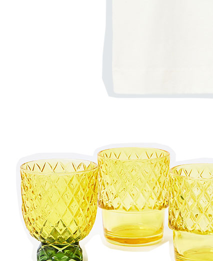 Pineapple Stacking Tumblers Set of Four