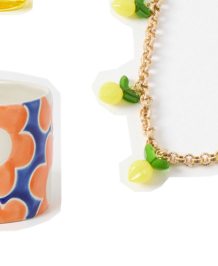 Cita Lemon Charm Chain Necklace