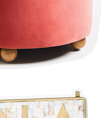 Issey Coral Velvet Dressing Table Chair