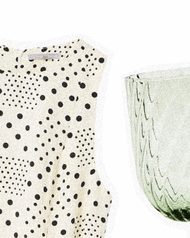 Ecru Cream & Black Polka Dot Mini Shift Dress
