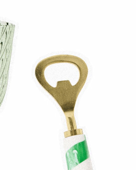 Resin Green Swirl Bottle Opener