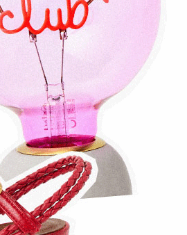 Cocktail Club Pink E27 LED Light Bulb