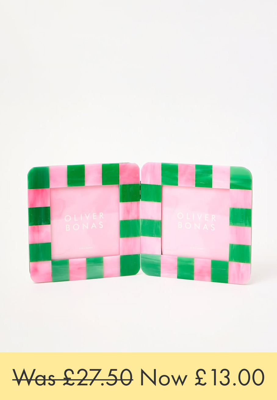 Alyssa Pink & Green Multi Photo Frame 4x4