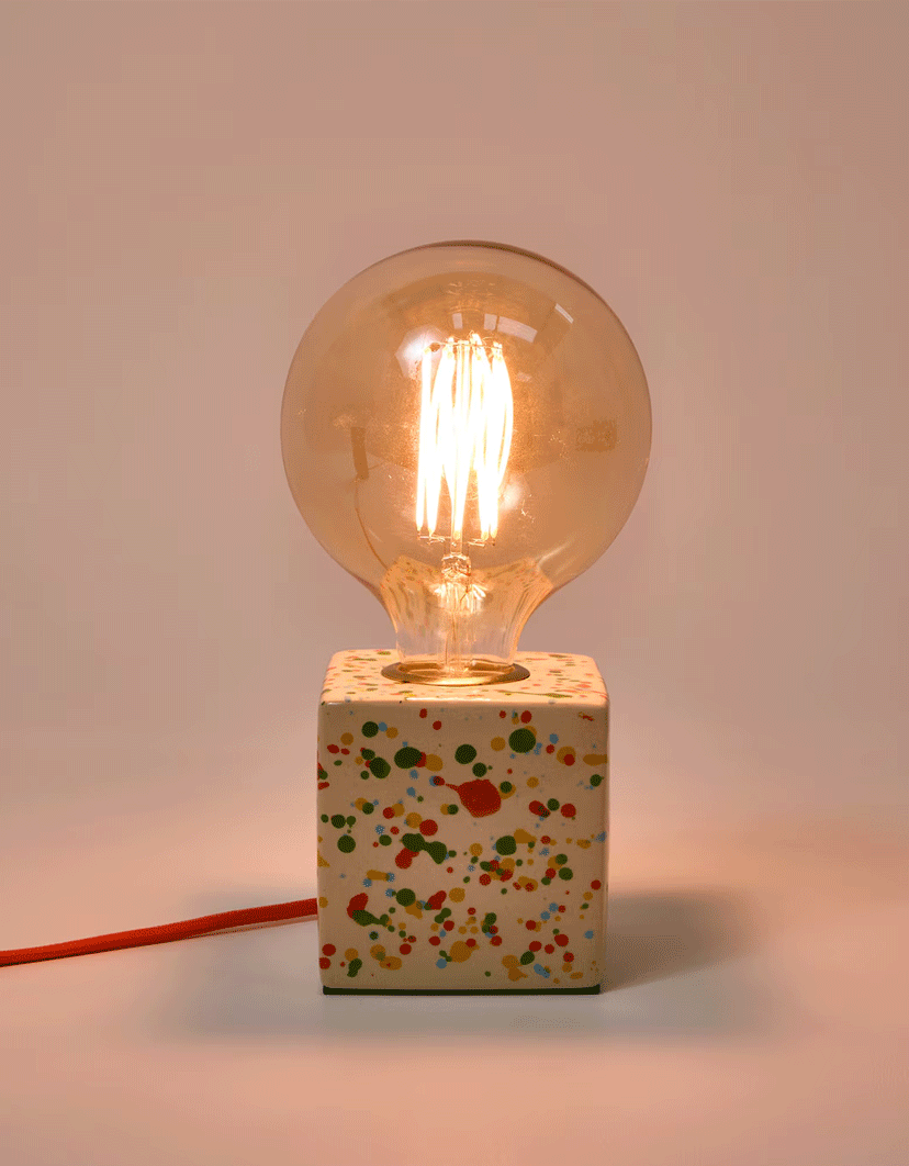Splatter Ceramic Desk and Table Lamp Base