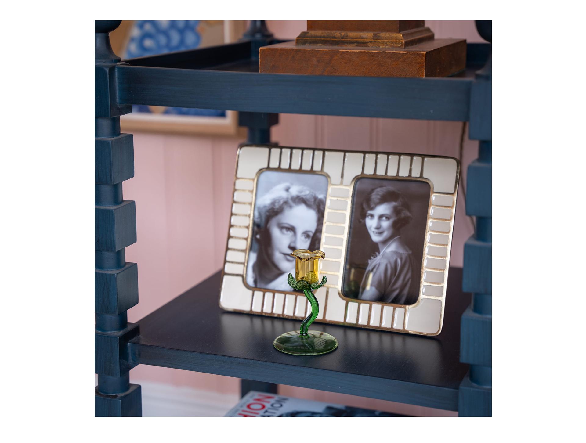 Cilo Cream Enamel Double Photo Frame 6x4