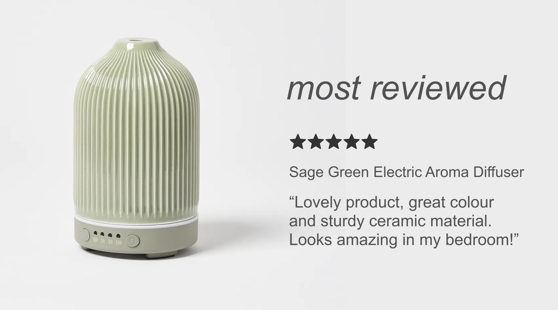 Sage Green Electric Aroma Diffuser