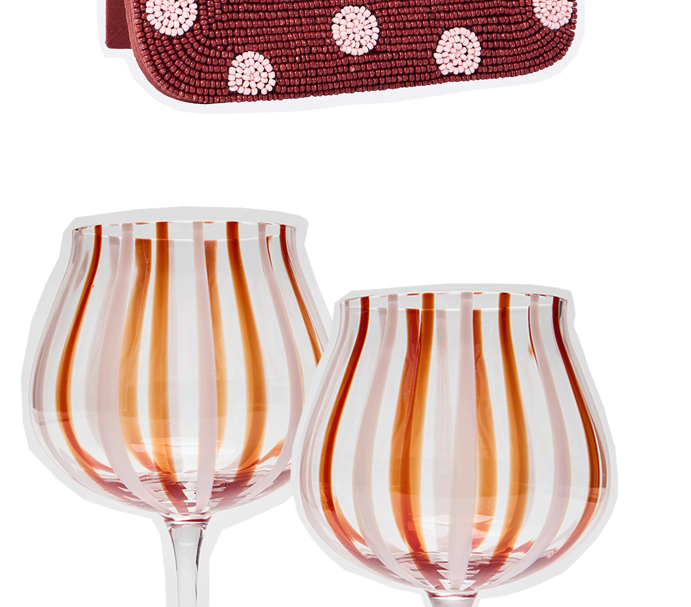 Vita Stripe Gin Glasses Set of Two