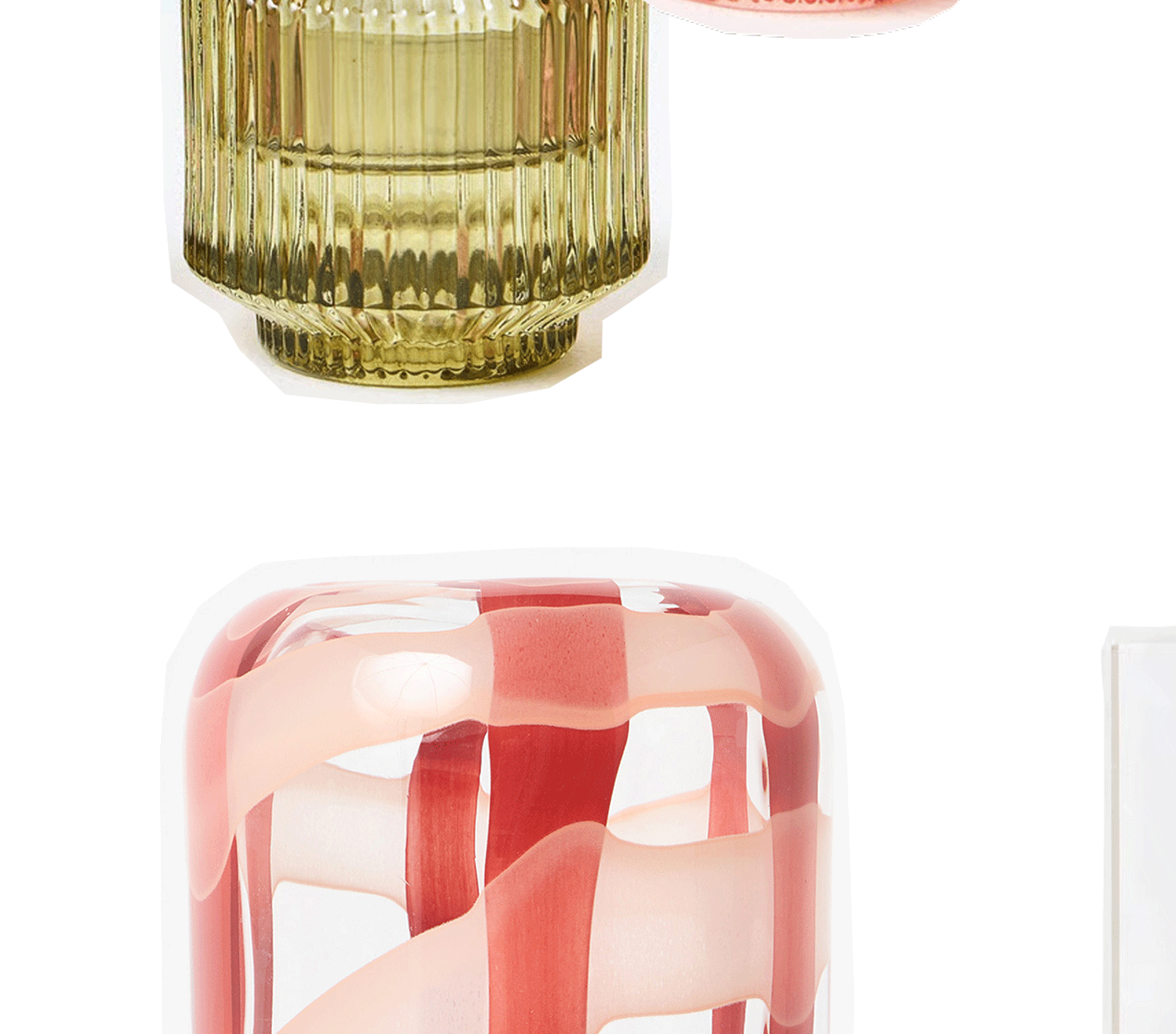 Ulla Glass Candlestick Holders Set of Three
