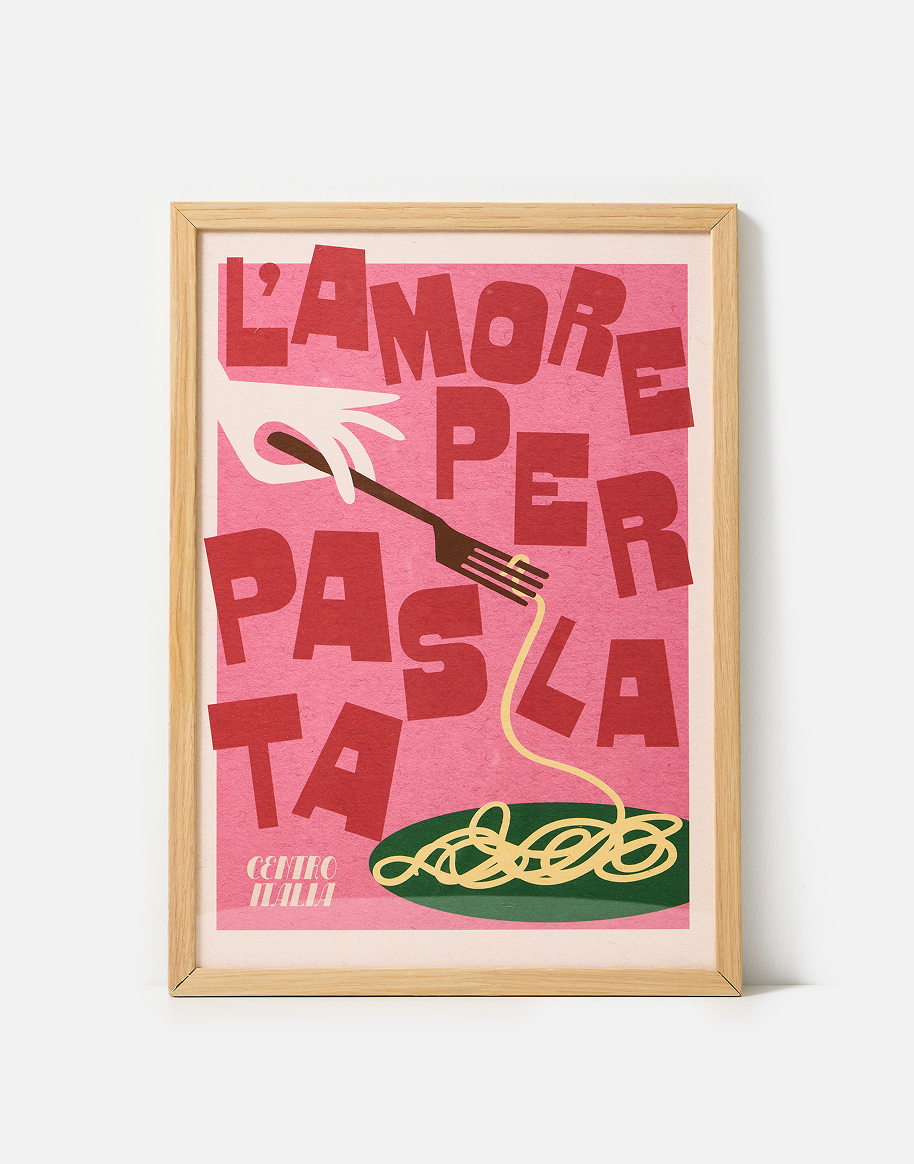L'amore Pasta Wall Art Print