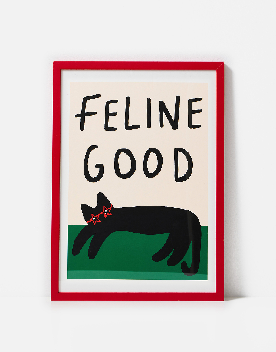 Feline Good Wall Art Print
