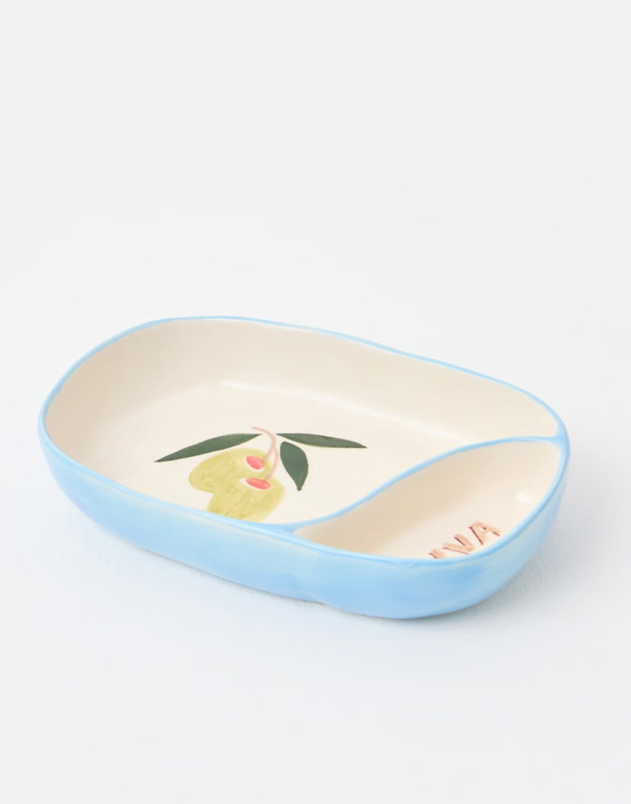 Olive Ceramic Tapas Dish