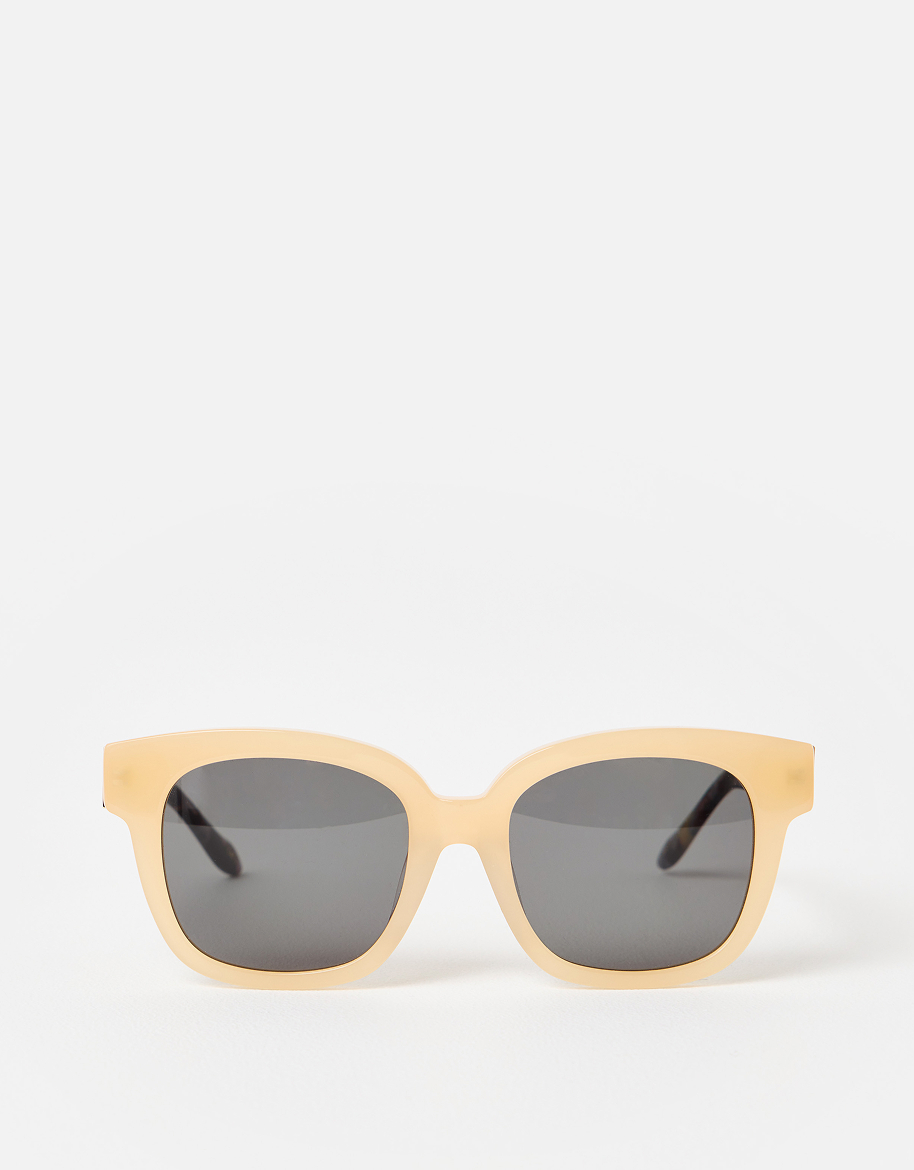 Yellow & Tort Square Acetate Sunglasses
