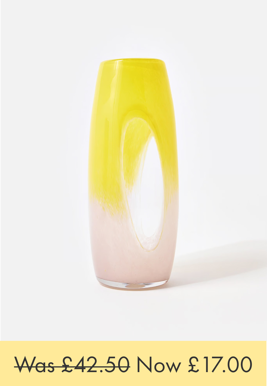 Oritzó Yellow Glass Vase