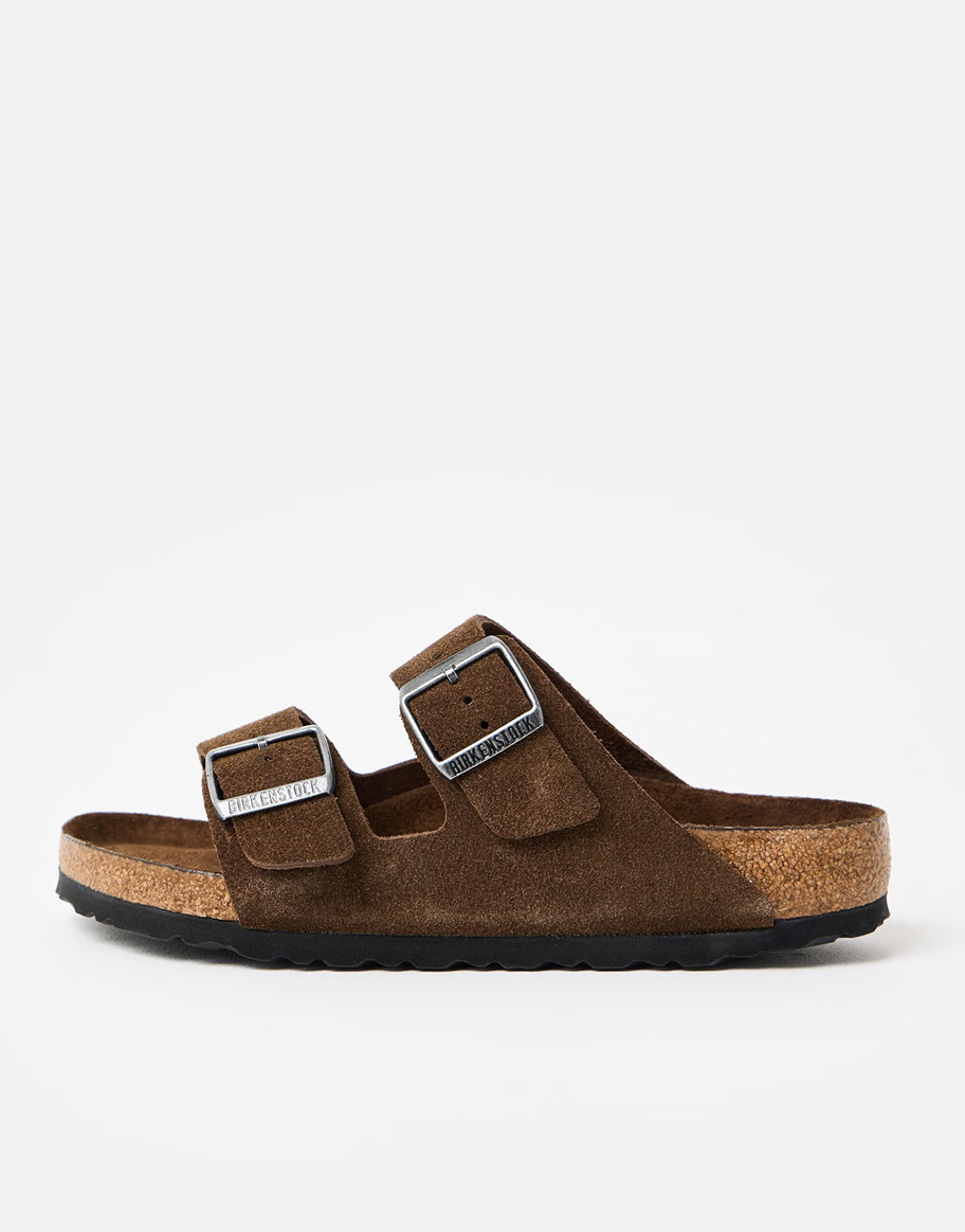 Birkenstock Arizona Brown Suede Sandals