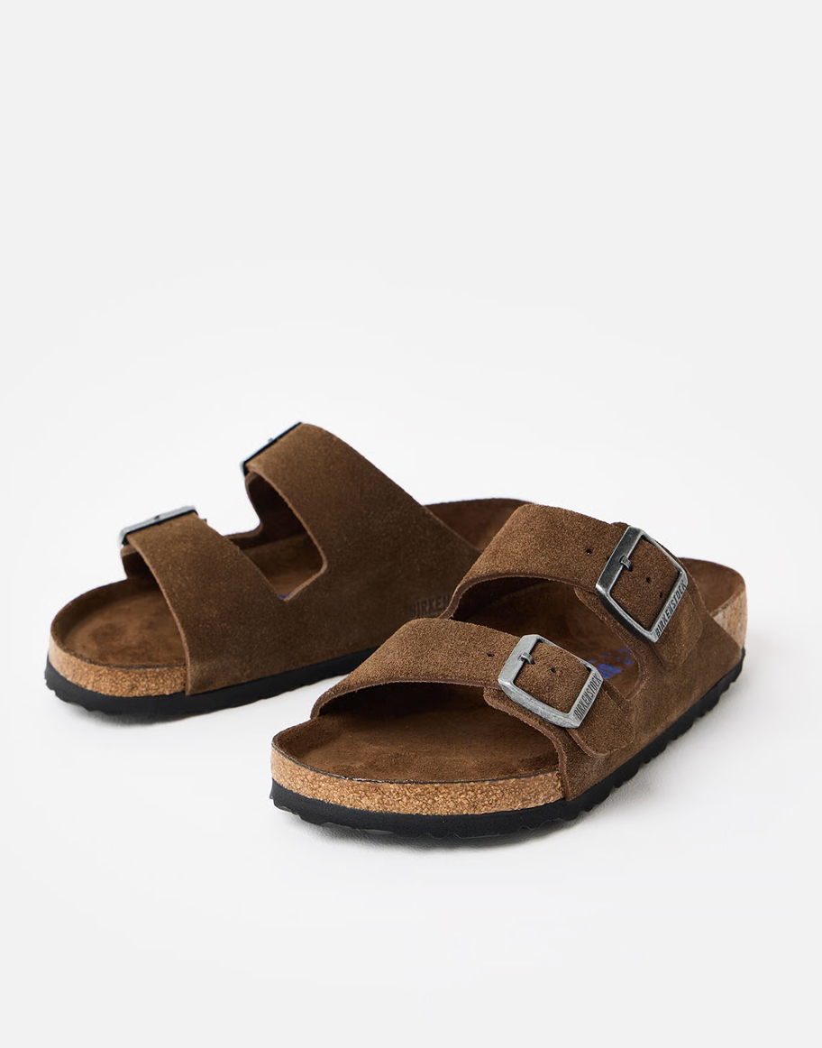 Birkenstock Arizona Brown Suede Sandals