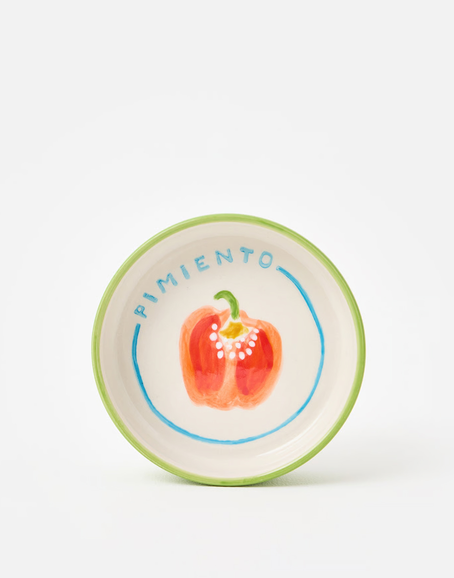 Pimiento Ceramic Tapas Dish