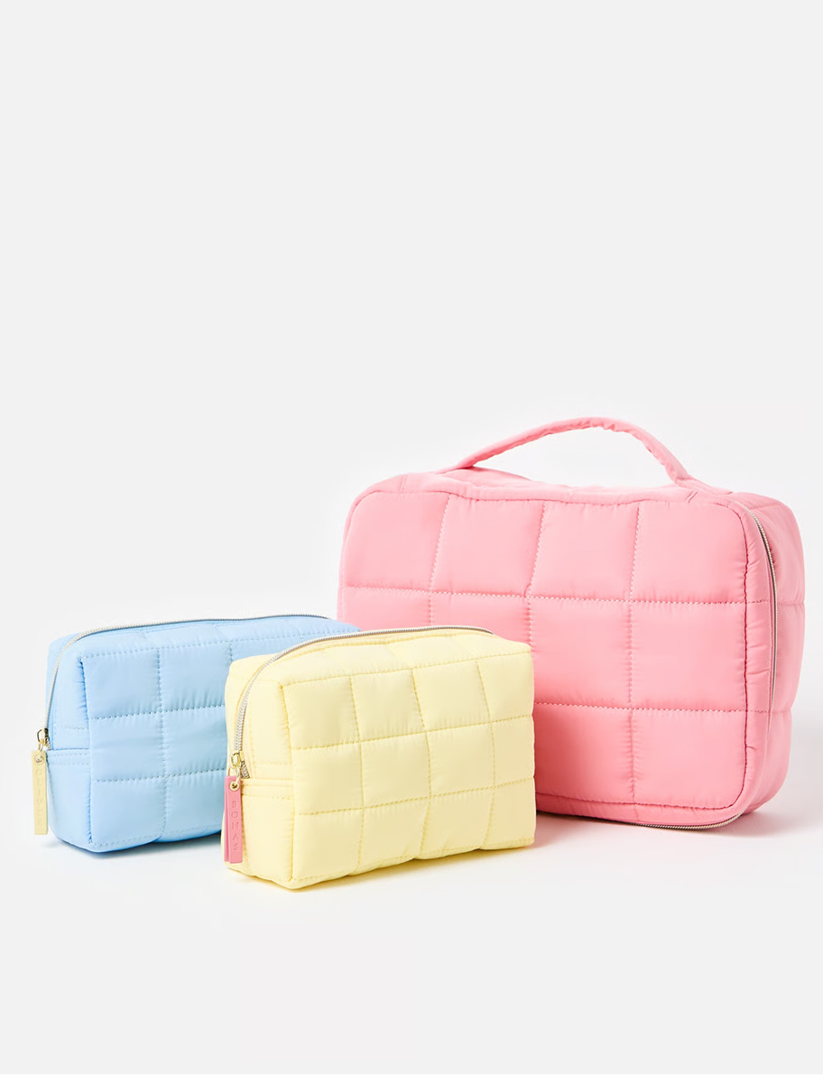 Puffer Wash Bags Set of Three
