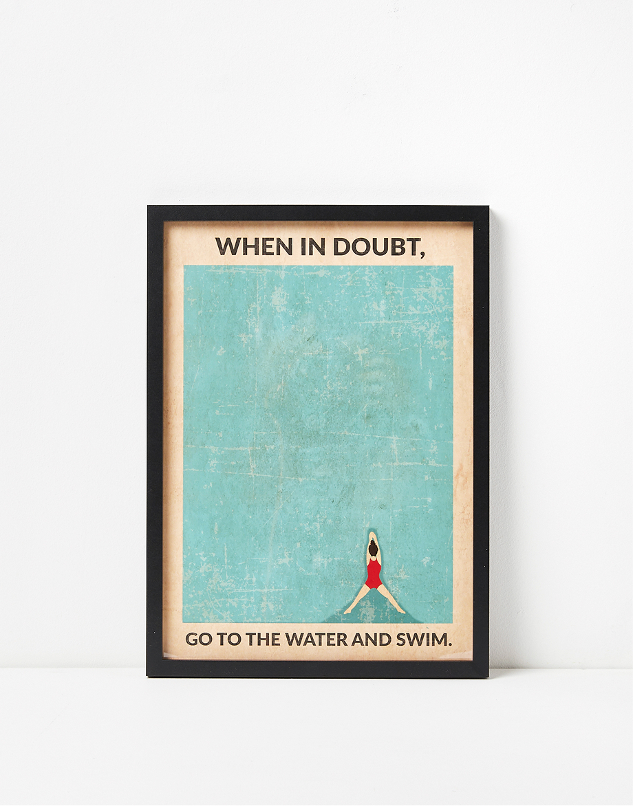 When In Doubt Go To The Water Framed Wall Art