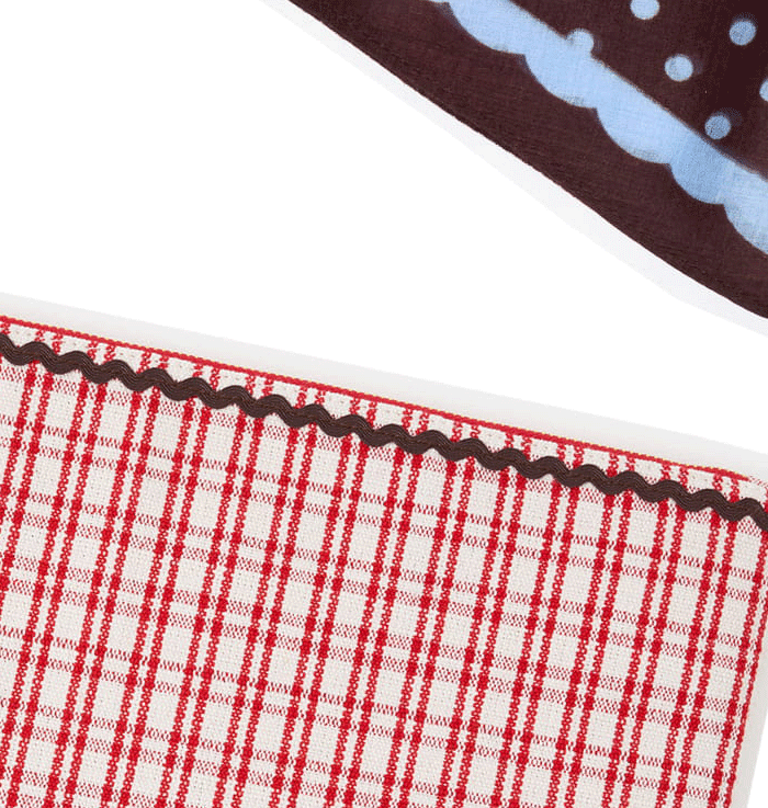 Red Checked Laptop Case
