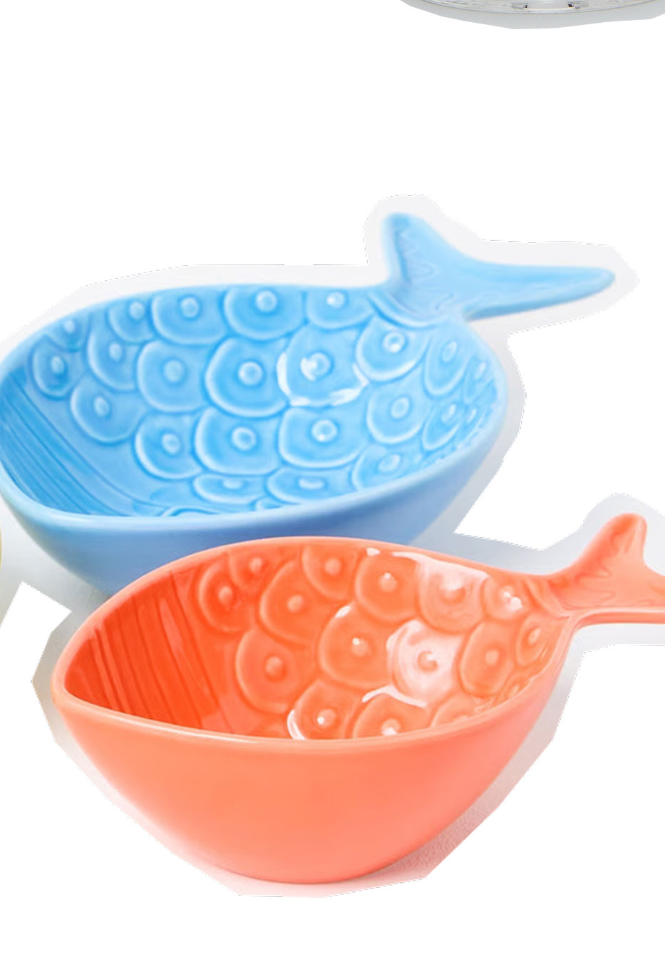 Albert Fish Ceramic Nesting Bowls Set of Three