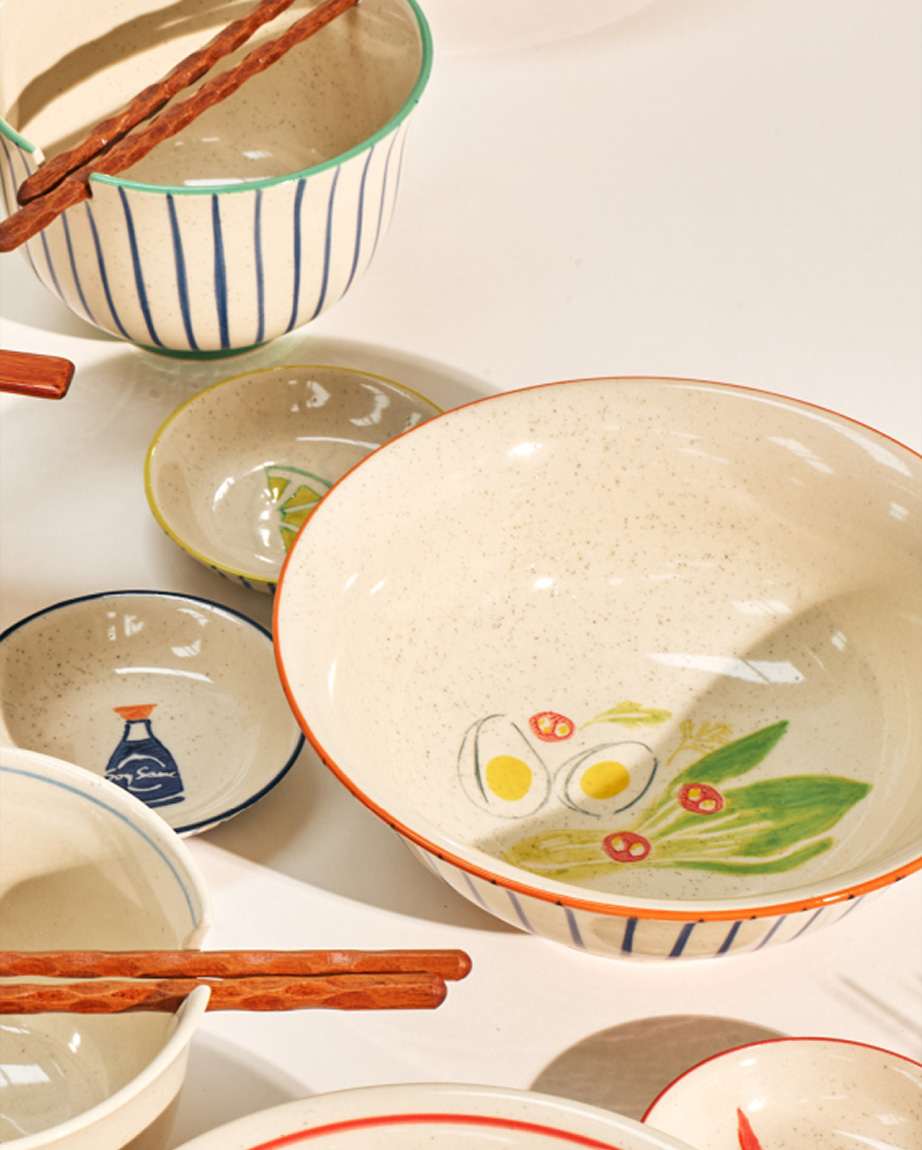 Nori Ceramic Ramen Bowl & Spoon
