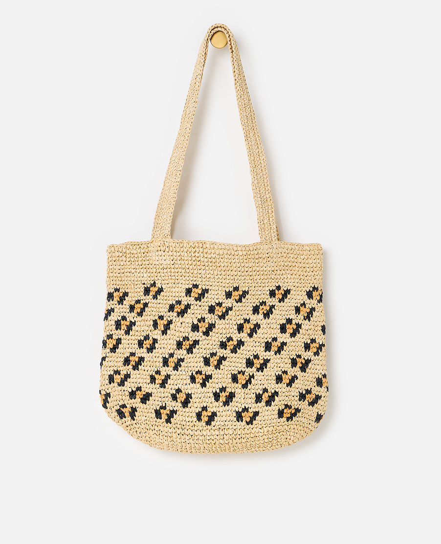 Brown Leopard Print Tote Bag