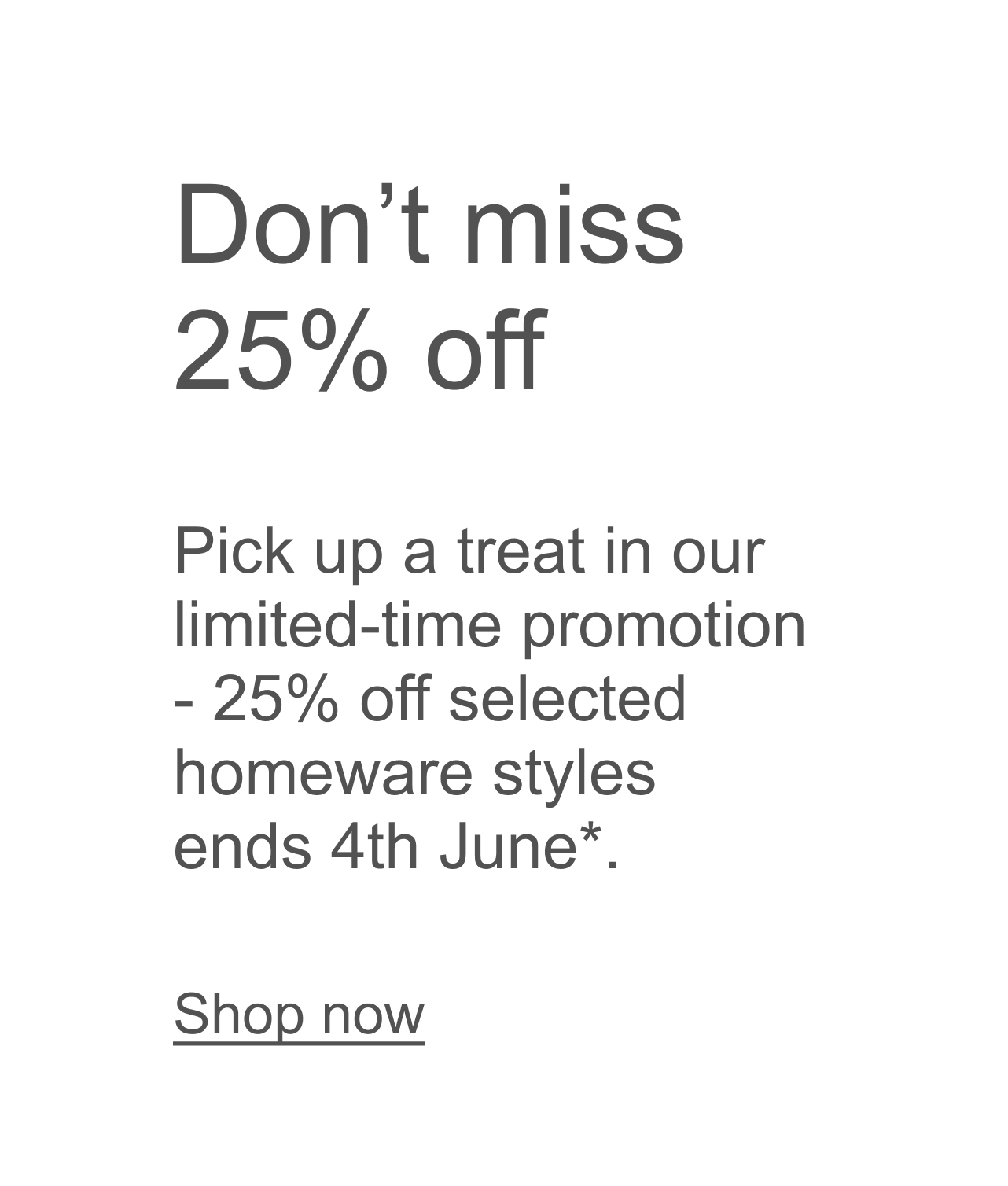 Shop 25% off