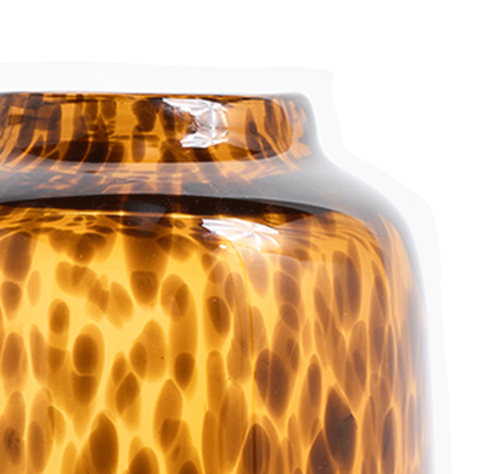 Padera Brown Speckle Glass Vase
