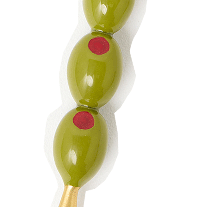 Olive Handle Gold Bottle Opener