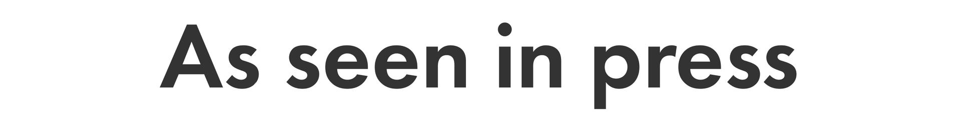 As seen in press