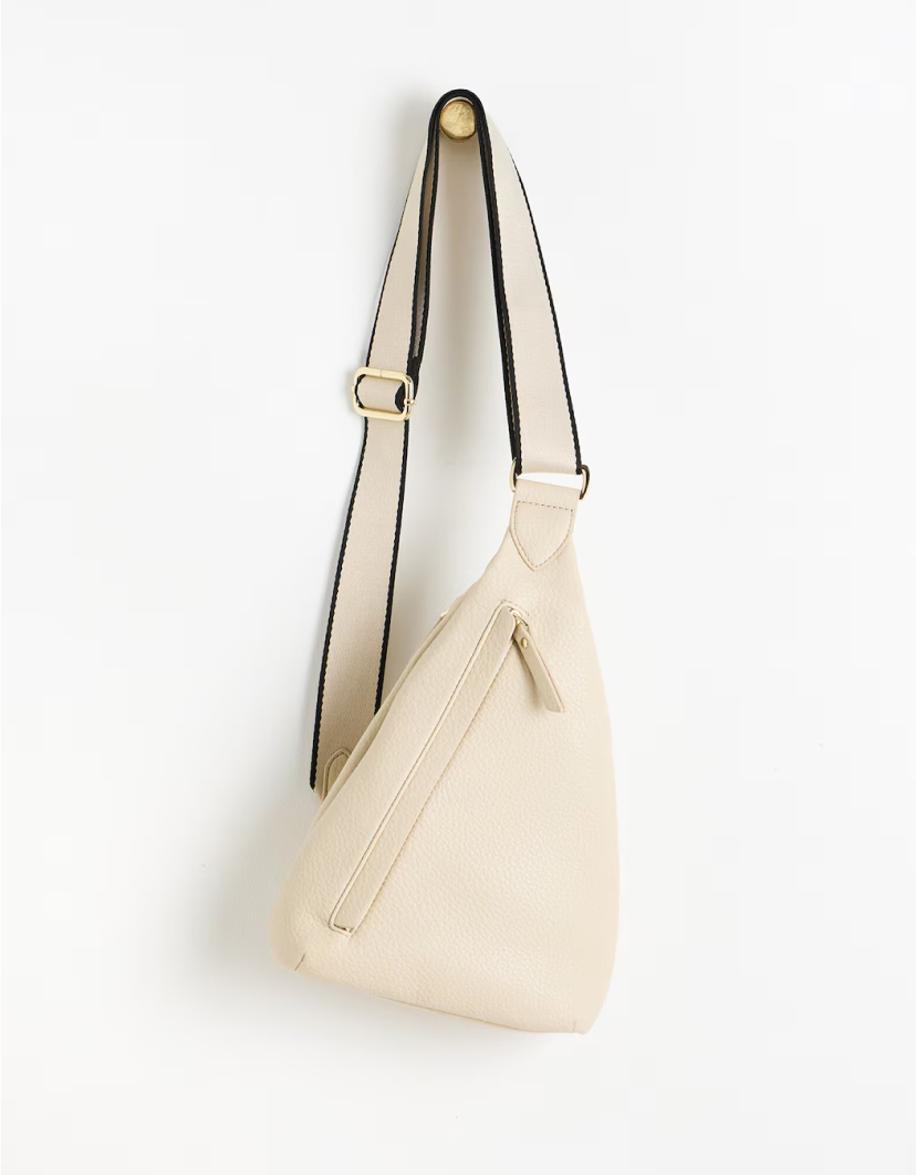Brooke Ecru Cream Crossbody Belt Bag