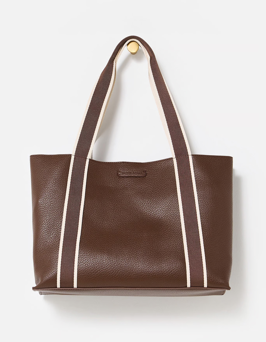 Emma Chocolate Brown Tote Bag
