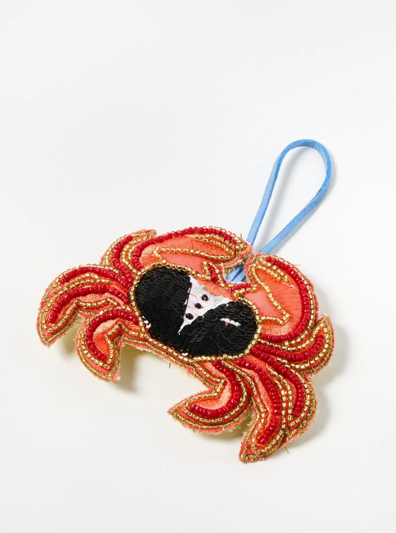 Carlos Crab Beaded Christmas Tree Decoration