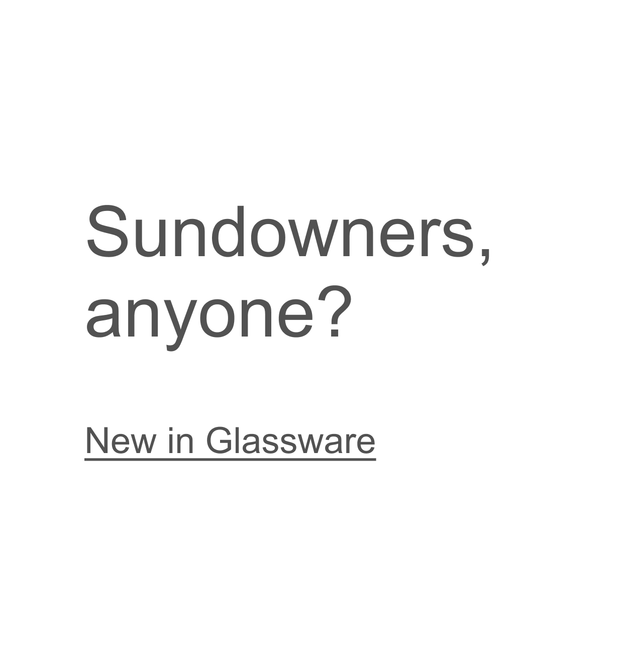Glassware