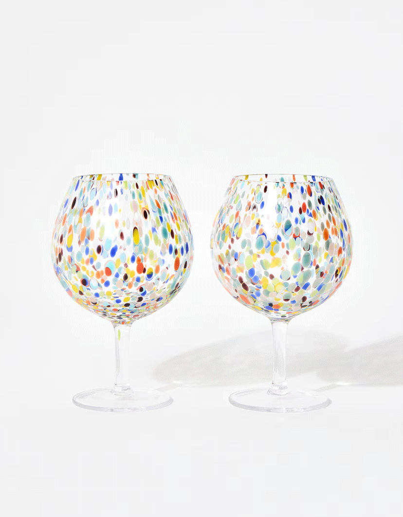 Azul Spot Cocktail Saucers Set of Two